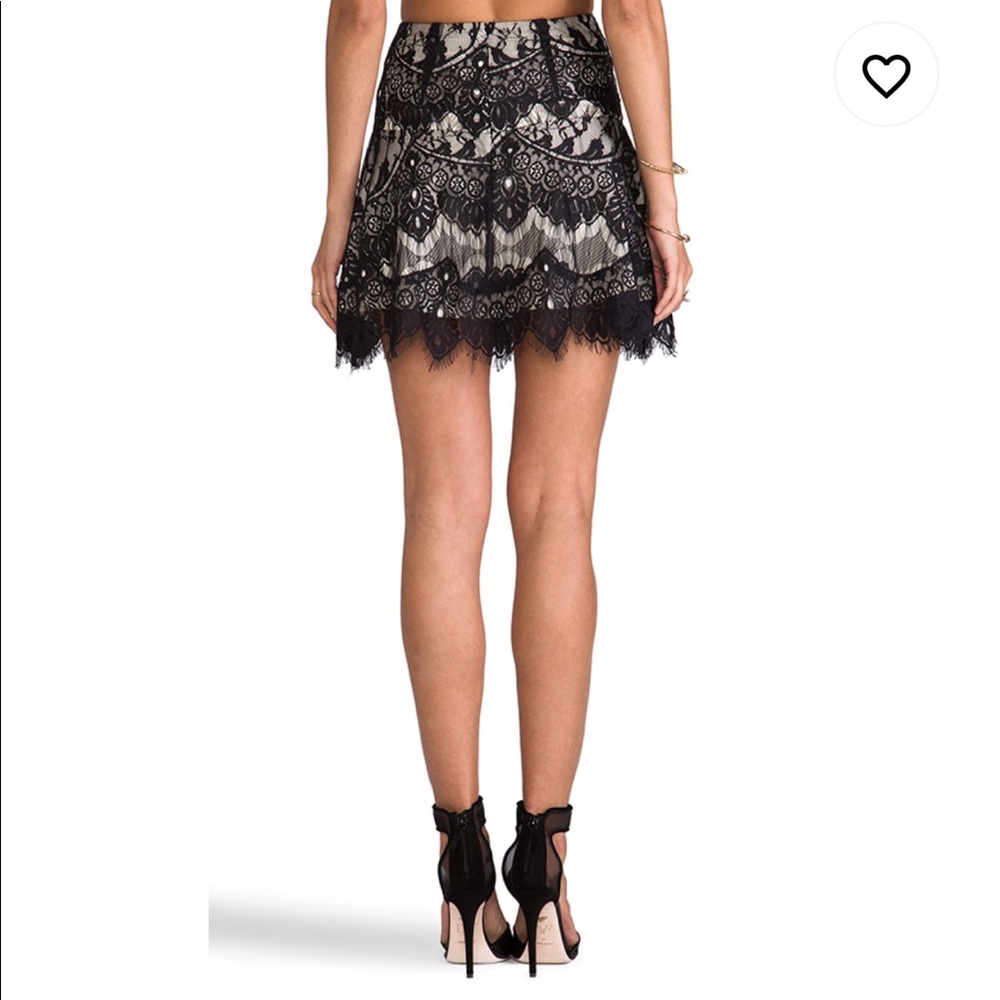 BB Dakota Theadora Scallop Lace Skirt - Picture 3 of 8